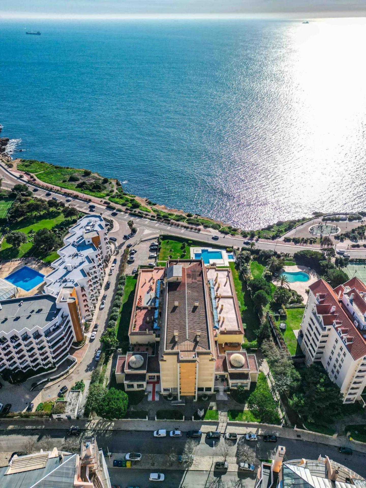 Sea View W Pool, Terrace & Parking Apartment Кашкайш Екстериор снимка